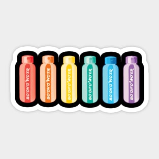 Really Funny Water Funny British Accent Keep Yourself Hydrated Today (Rainbow) Sticker